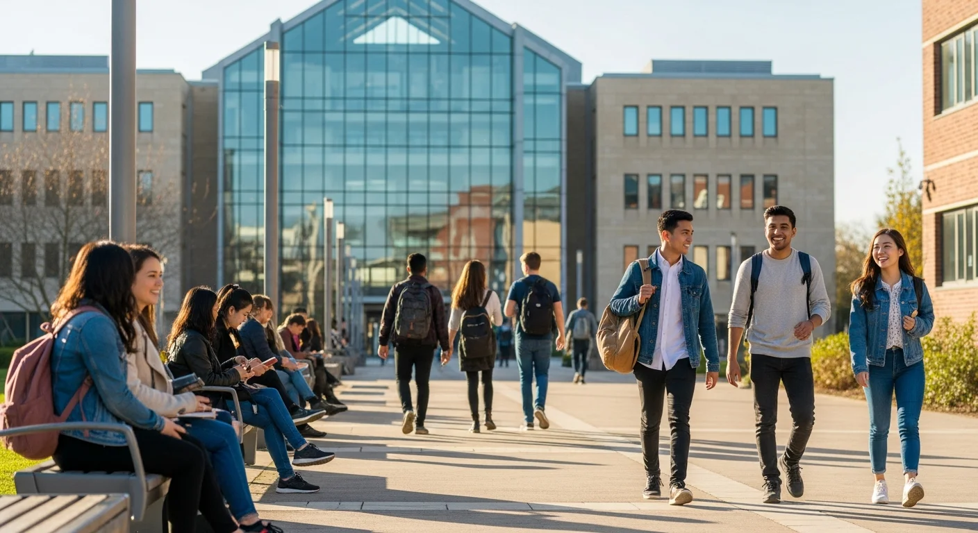 Internationale Studierende an einer Universität